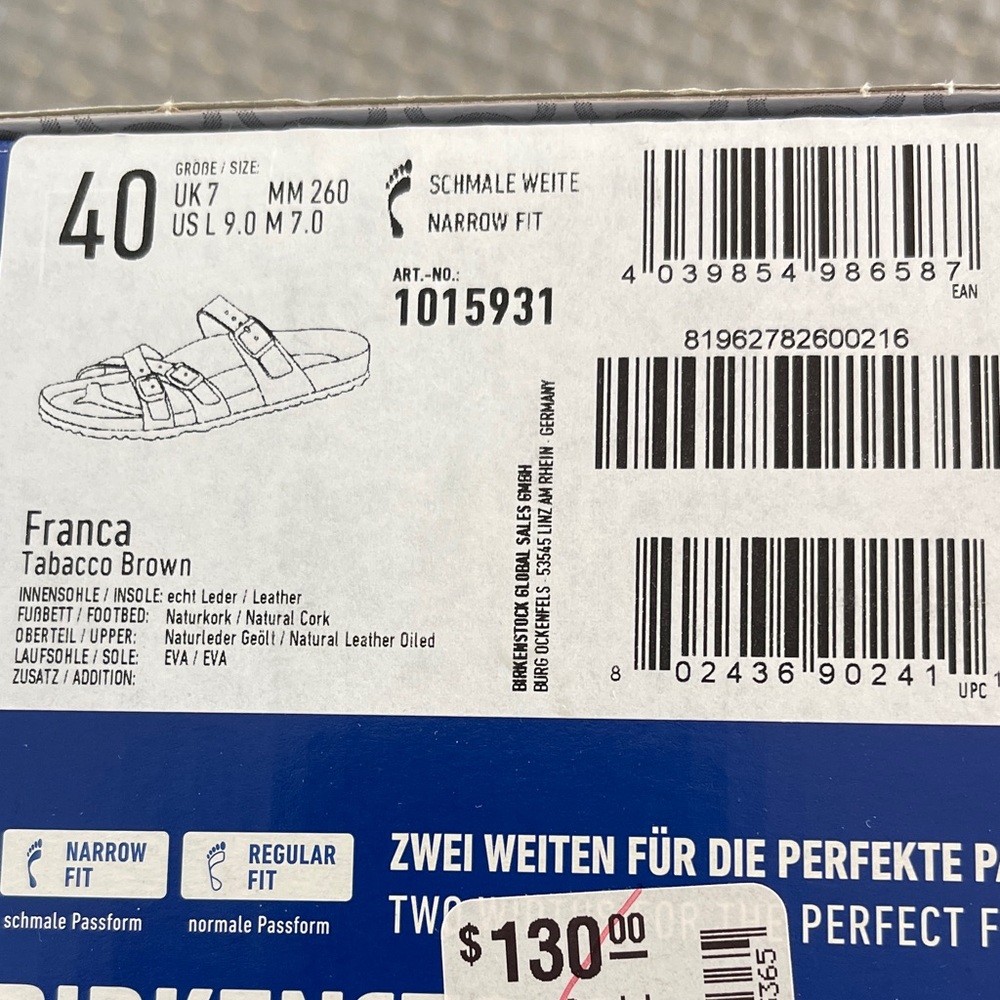 Birkenstock Franca Sandals in Tobacco Brown